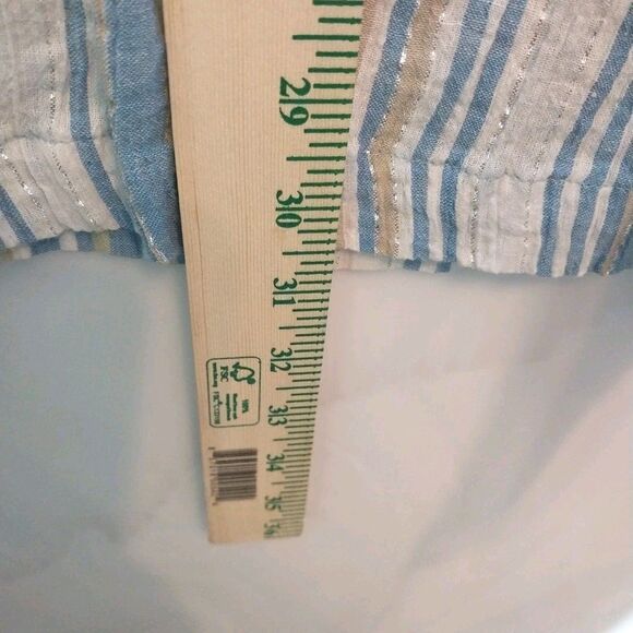 Tantrums Women’s Top Sz 3X  Colorful Stripes Sparkle Embroidered Seersucker Boho - Picture 5 of 8